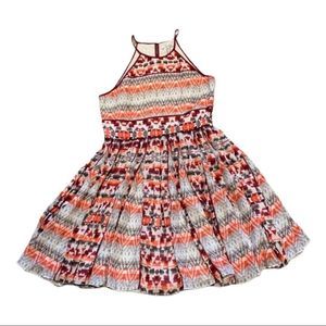 Parker Racerback Dress Mini Striped Size S NWT